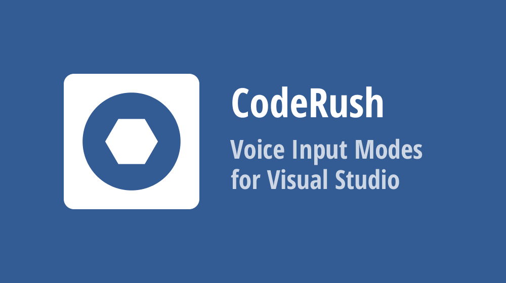 Voice Input Modes in CodeRush for Visual Studio